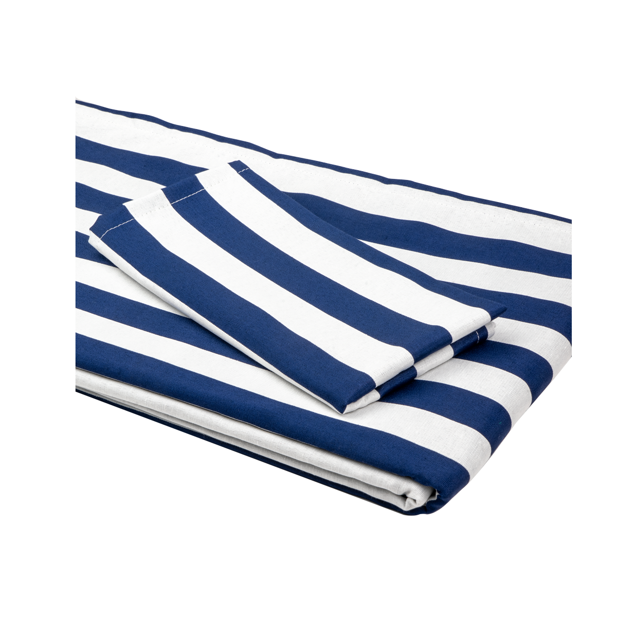 TOVAGLIA Rigata Bianco/Blu 300x300 cm