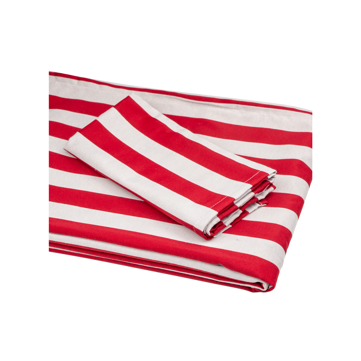 NAPKIN White/Red Striped (packs of 10)
