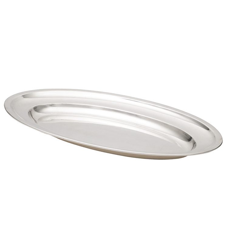 OVAL TRAY Stainless steel cm 50x35