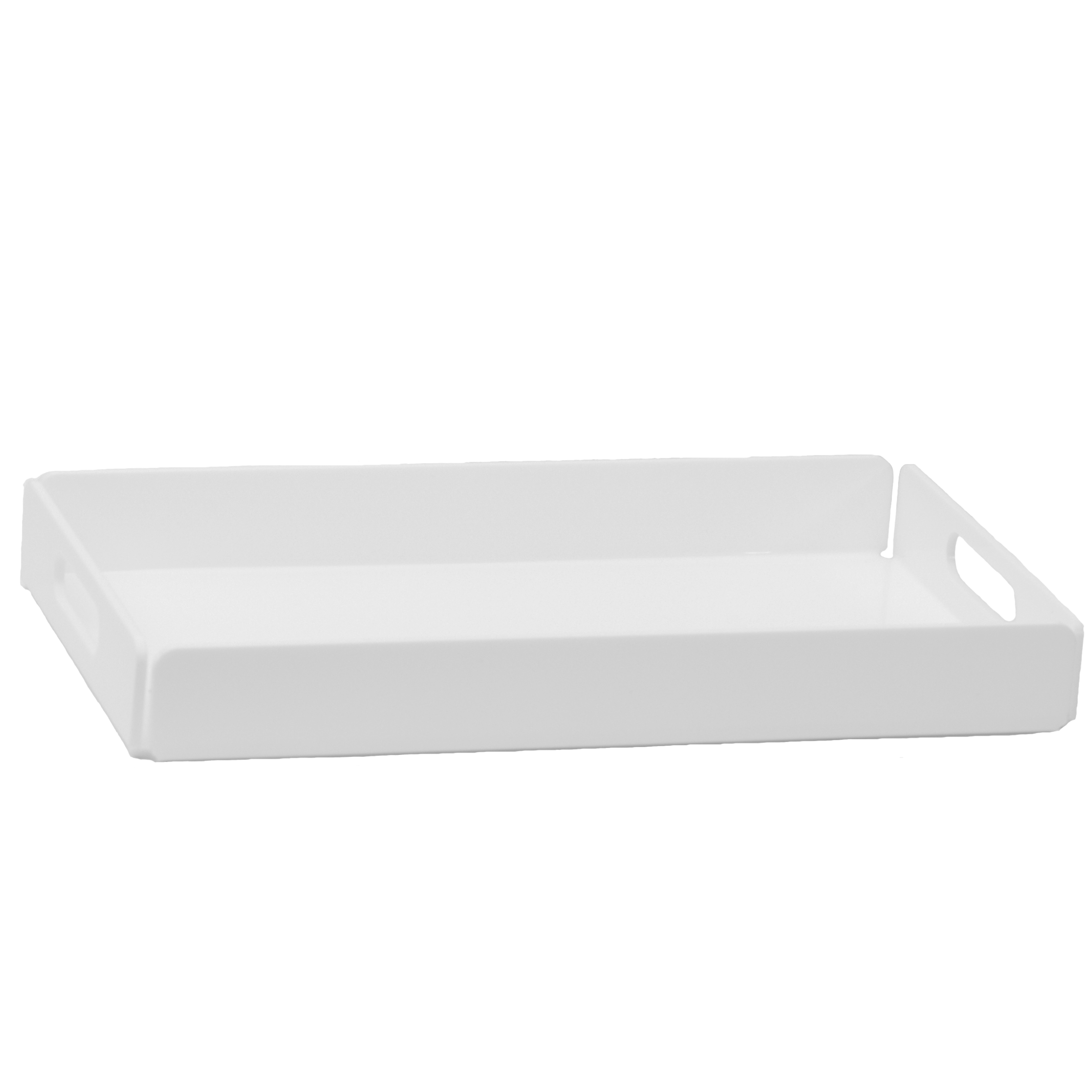 RECTANGULAR TRAY White  Plexiglas 42x24 cm
